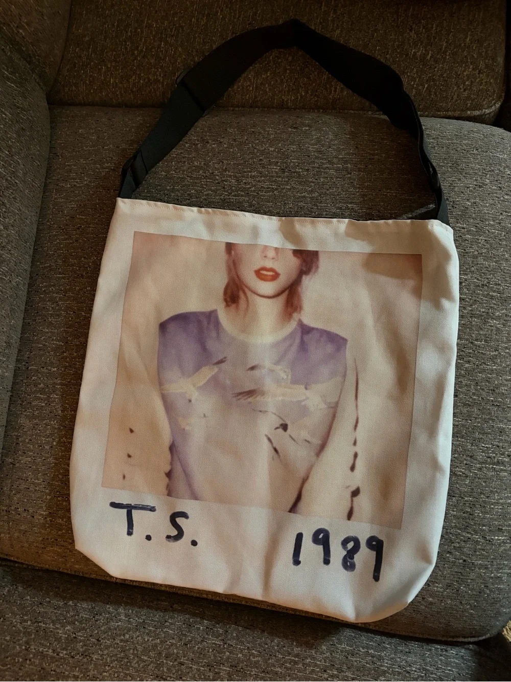 Taylor Swift 1989 White Crossbody Bag